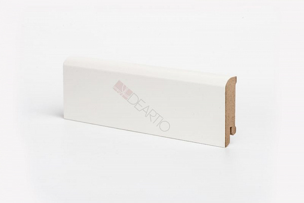 Плинтус напольный MDF DeArtio U102-60 Белый